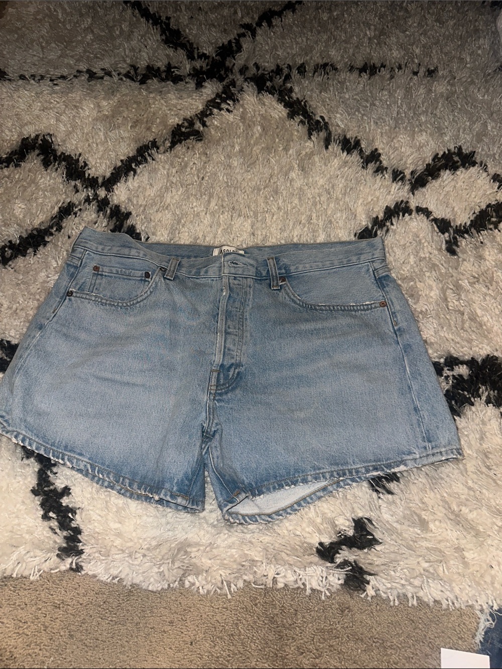 Agolde size 32 Casual Light Blue Denim Women’s Shorts